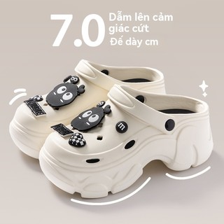 CHANGLONG  dép cross đế cao dép nữ dép đi biển Chống Trượt Hiện đại Đa dụng Thoáng khí Đi biển FBT2451S3I 22Z240528