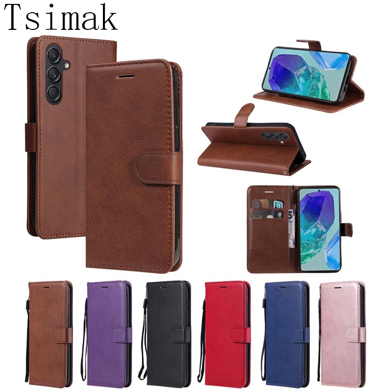 Ốp Lưng Cho Samsung M55 Ví Da Lật Cho Samsung Galaxy M 55 Bảo Vệ Bao Coque BookShell