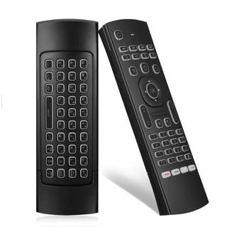 Mới MX3 2.4G Fly Air Mouse Backlit Điều Khiển Từ Xa Không Dây Qwerty Bàn Phím Cho Android Smart TV box T95Z Plus / X96 Máy Chiếu mini