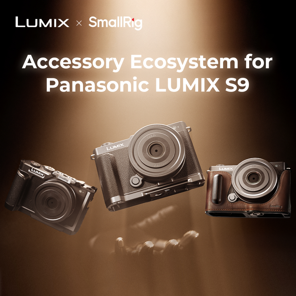 SmallRig Lồng máy ảnh SmallRig, Vỏ da, Tay cầm hình chữ L cho Panasonic LUMIX S9 #4515 #4703 #4517