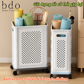 Giỏ đựng đồ giặt bẩn gấp BDO, Giỏ đựng đồ giặt gia đình, Giỏ đựng đồ lớn, Giỏ giặt bẩn, Phòng tắm ban công, Giỏ đựng đồ giặt bẩn