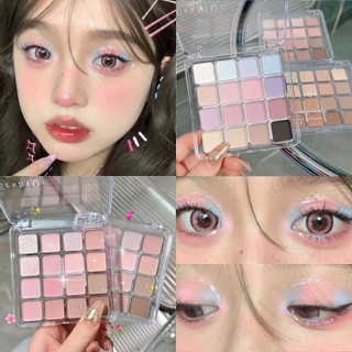 16 Bảng Phấn Mắt Lâu Dài Dễ Tô Màu Matte Pearl Lấp Lánh Hồng Nâu Trang Điểm Hàng Ngày Bảng Màu