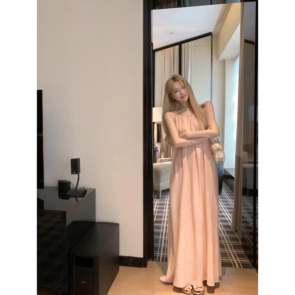 【COLORBLLIND】Váy xếp ly Váy dài dáng rộng