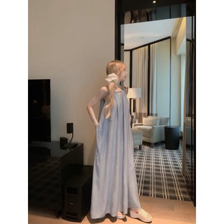 【COLORBLLIND】Váy xếp ly Váy dài dáng rộng