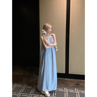 【COLORBLLIND】Váy xếp ly Váy dài dáng rộng