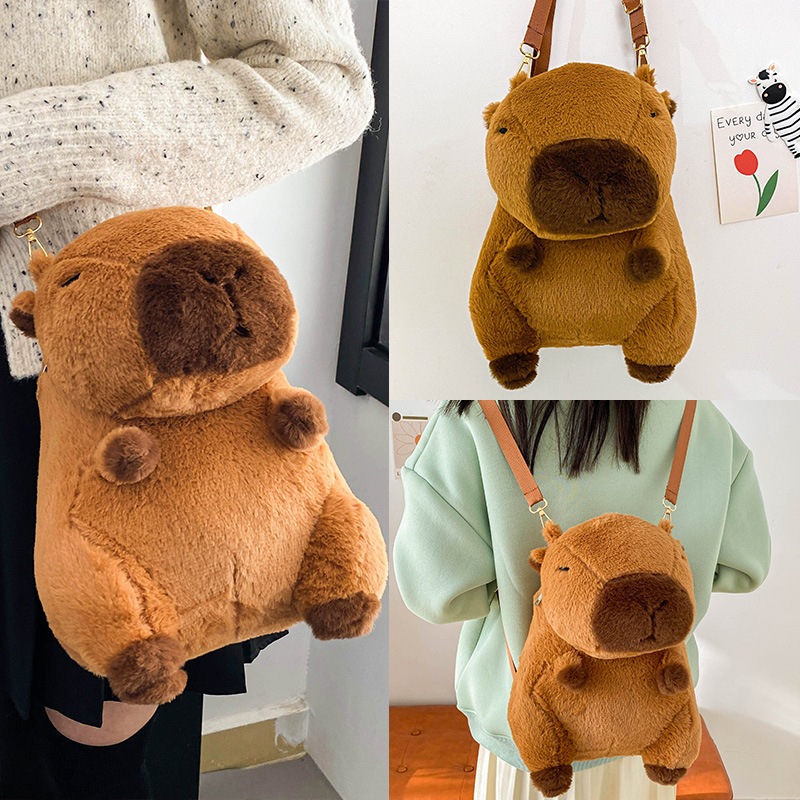 balo capybara cặp đi học Ba lô Baosity Capybara dành cho nữ Ba lô cho bữa tiệc ngày lễ đường phố INS Trang phục bình thường