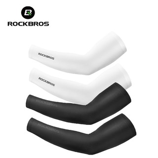 Rockbros Tay áo mát mẻ Mềm chống tia cực tím Bao gồm tay áo đi xe đạp thoáng khí Mùa hè Thể thao ngoài trời Thiết bị an toàn