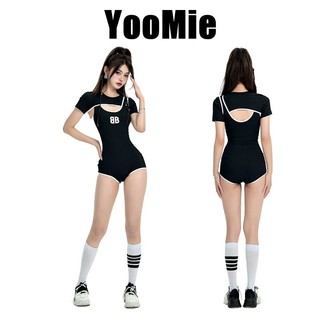 Bikini liền thân 1 mảnh set 2 chi tiết kèm áo cúp ngực 2 dây quảng châu che khuyết điểm nâng ngực bánh bèo
