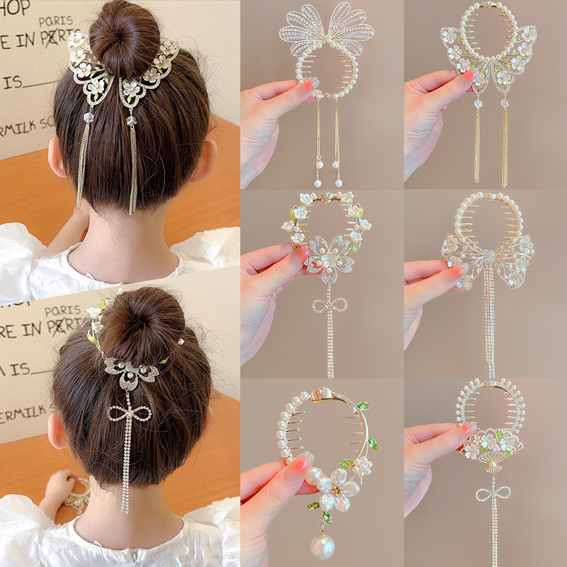 Kẹp tóc ngọc trai hoa huệ thung lũng