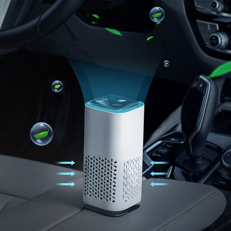 Máy lọc không khí UV sạc USB GUYSHERO có bộ lọc HEPA than hoạt tính chống vi rút cho nhà / xe hơi