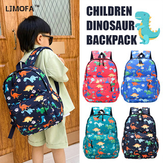 Ljmofa KIDS Họa Tiết Khủng Long Ba Lô Trẻ Em Dung Tích Lớn Chống Thấm Nước Học Sinh Schoolbag Mẫu Giáo Ba Lô