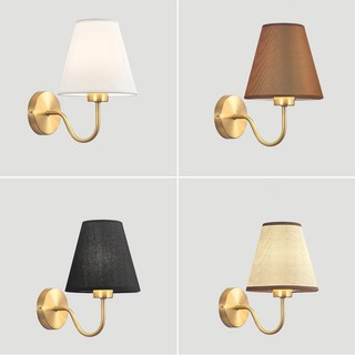 Retro đèn led treo tường vải đèn treo tường phòng khách đèn tường trang trí phòng ngủ hiện đại đèn cầu thang bắc âu