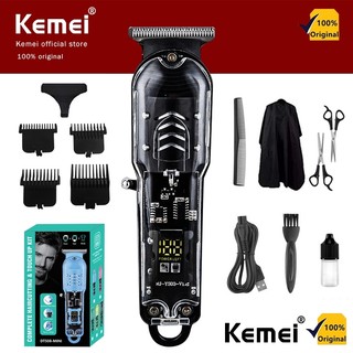 Kemei Tăng Đơ Cắt Tóc Không Dây Siêu Mạnh và Sắc,Tông Đơ Cắt Tóc Chuyên Nghiệp Chấn Viền