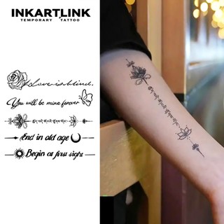 Năm cụm từ tiếng Anh ngắn đầy cảm xúc miếng dán hình xăm tạm thời, hình xăm ma thuật lâu trôi không thấm nước, hình xăm giả kéo dài đến 15 ngày, hình xăm bán vĩnh viễn.