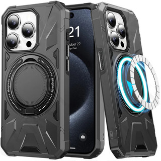 Chống sốc nặng trường hợp điện thoại cứng với hỗ trợ hút từ iphone 15 pro max 14 pro max 13 pro max 12 pro max