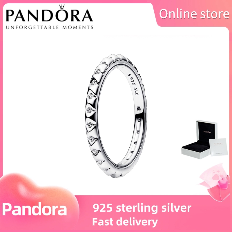 PANDORA bạc S925 [192800C01] Nhẫn Kim Tự Tháp Pandora ME