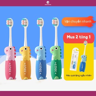 Bàn chải đánh răng cho bé Bàn chải đánh răng trẻ em Bàn chải đánh răng khủng long Bộ bàn chải đánh răng mềm mại
