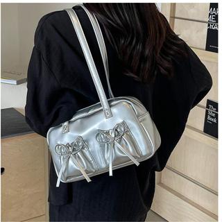 Túi xách nữ supercute nơ xếp ly thời trang cao cấp có sức chứa lớn phiên bản Hàn Quốc mới PU nách túi tote một vai