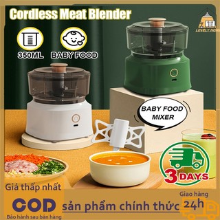 Máy xay tỏi ớt thịt Mini tiện lợi cho bé bộ xử lý thực phẩm đa chức năng lưỡi thép không gỉ bảo hành nhà bếp 12 tháng