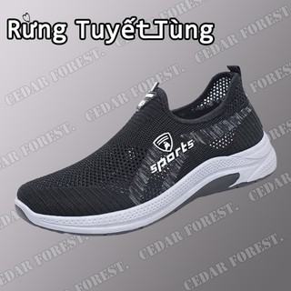 Rừng Tuyết Tùng☘Giày thể thao nam Giày thông gió chống trượt cho người già