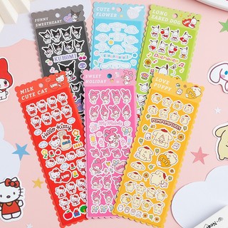 Phim hoạt hình miếng dán sanrio miếng dán thẻ goo nhãn dán chất liệu diy miếng dán trang trí miếng dán