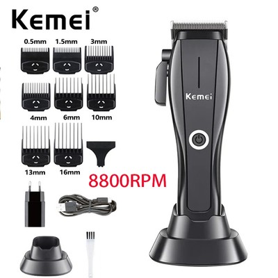 Kemei Cắt Tóc Chuyên Nghiệp Cắt Tóc Không Dây Sạc Tông Đơ Cắt Tóc Điện Cho Nam Động Cơ Không Chổi Than