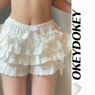 Quần Short Nhún Bèo Phong Cách Đường Phố Thời Trang Mùa Hè Cho Nữ OKDK-y2k