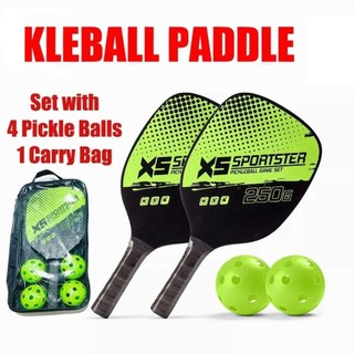 Bộ 2 Vợt Và 4 Quả Bóng Pickleball Kèm Phụ Kiện Thể Thao