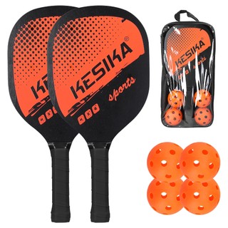 Bộ Vợt Bóng Pickleball 2 Vợt Và 4 Quả Bóng Pickleball Kèm Túi Đựng Dành Cho Nam Và Nữ