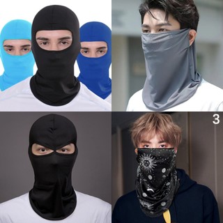 Guouqna Mùa Hè Thoáng Khí Mũ Đi Xe Đạp Chống Tia UV Balaclava Nam Mặt nạ Toàn Mặt Xe Đạp Xe Máy Chạy Làm Mát Thể Thao Gear BASL