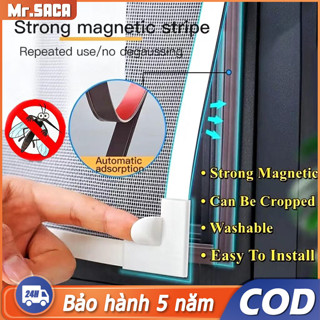 【Chống muỗi nhưng không chống gió Mr.SACA Rèm nam châm Màn hình cửa sổ nam châm chống côn trùng tùy chỉnh, cửa lưới nam châm chống côn trùng từ tính