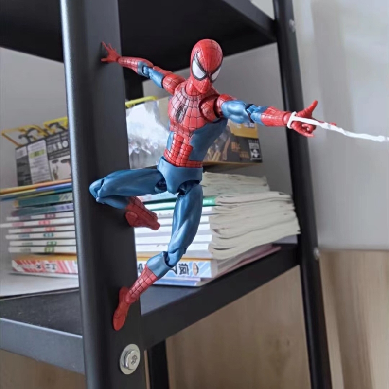 16cm The Avengers Mafex 075 Spiderman 6 "Comic Ver. Nhân vật hành động bằng nhựa PVC Spider-Man SHF 