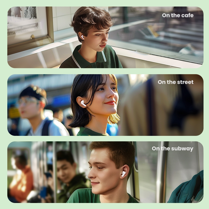 Tai nghe không dây UGREEN P3 Bluetooth 5.4  chống nước IPX5 độ trễ thấp Khử tiếng ồn cuộc gọi ENC | BigBuy360 - bigbuy360.vn