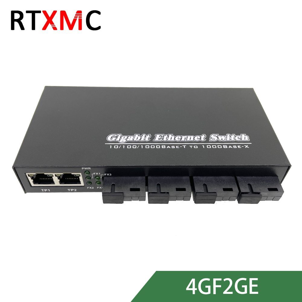 1000m Gigabit Ethernet chuyển đổi sợi quang Bộ chuyển đổi phương tiện truyền thông quang Chế độ đơn 