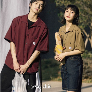 Say CHIC Áo Sơ Mi Nam Mùa Hè Xu Hướng Mới Thời Trang Đơn Giản Phù Hợp Với Áo Rời Thường Ngày Treo Áo Sơ Mi Dụng Cụ