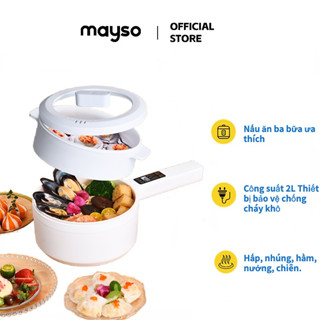 Nồi Điện Đa Năng Mayso Dung Tích Lớn 2 Lít Thông Minh Có Thể Điều Chỉnh Nhiệt Độ Tay Cầm Dài Chống Cháy Khô Chức Năng Đặt Phòng Bảo Hành 1 Năm
