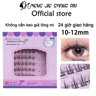 Mengjieshangpin không cần keo giả lông mi sáu hàng đen Terrier Sun Flower lông mi dài 10-12mm