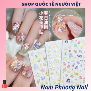 1 Sticker in nổi hoạ tiết hoa cho mùa hè sticker hoa nổi xinh
