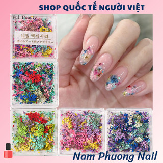 Hoa đính mùa hè nail mùa hè