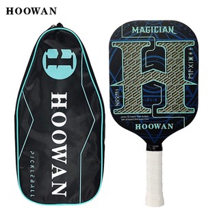 Hoowan MAGICIAN 16MM Pickleball Mái Chèo Kevlar Carbon Piuckleball Vợt Chuyên Nghiệp Sợi Carbon T700 Edgeless Pickle Ball Vợt Bề Mặt Thô