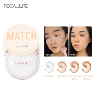 Phấn Phủ Nhẹ FOCALLURE 10g Trang Điểm Mờ Giúp Kiềm Dầu Tối Đa