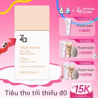 Kem lót ZA SPF 28/ PA +++ Chống tia UV kiềm dầu tạo lớp nền hoàn hảo 25ml