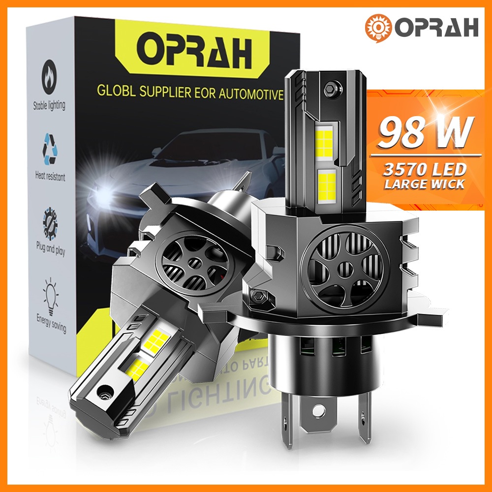 Bộ 2 Đèn Pha led s550 98w h4 3570 h7 hb3 / 9005 hb4 / 9006 Công Suất Cao / Thấp Chuyên Dụng Cho Xe Hơi