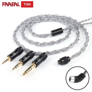 Faaeal TRN Sea Serpent Tai Nghe Nâng Cấp Cáp 4 Dây 356 Lõi Cáp Hỗn Hợp Đồng Và Bạc 2Pin S 2.5 + 3.5 + 4.4mm Phích Cắm Mới 5 Pin Tai Nghe Âm Thanh Cáp Thay Thế Hỗ Trợ Mic