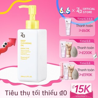 Dầu tẩy trang Za làm sạch sâu dịu nhẹ dưỡng ẩm không gây kích ứng 200ml