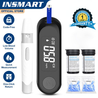 INSMART Máy đo đường huyết, máy giám sát tiểu đường, bộ máy đo đường huyết
