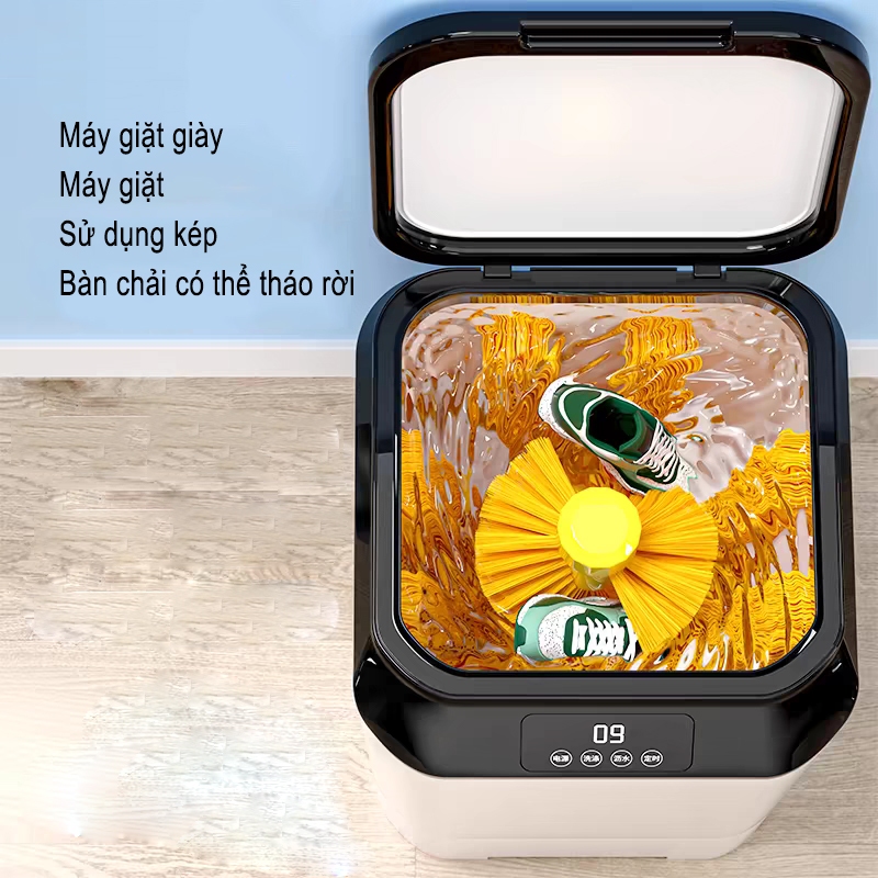 JIASHI Máy giặt giày gia đình bàn chải toàn tường Bàn chải có thể tháo rời Máy giặt Sử dụng kép