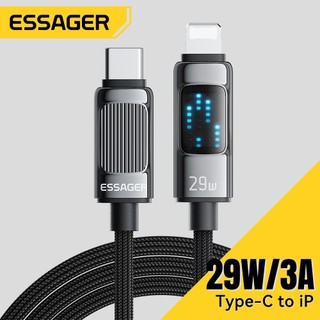  Cáp Essager Type C Sang L Cáp Sạc Nhanh Cho ios 7- IP14 Pro max 29w Dây 