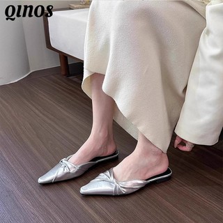 Giày cao gót mũi nhọn phiên bản Hàn Quốc mới, dép gót dày thời trang