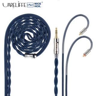Uareliffe NiceHCK JIALAI JLY2 Cáp nâng cấp tai nghe Sợi PP Mạ bạc OCC Dây thay thế MMCX / QDC / 0.78mm 2Pin cho phụ kiện tai nghe KXXS ST-10s